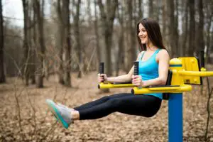 hanging leg raises workout chest core